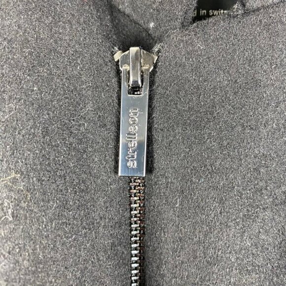 Strellson Black Wool Full Zip Lined Mock Collar Blazer Jacket EU 52 - Picture 7 of 12